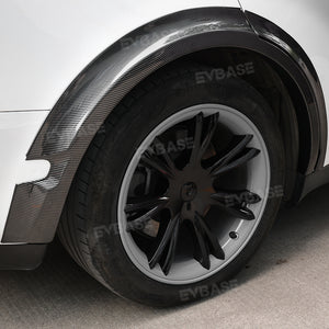 Tesla Model Y Fender Flares Wide Body Wheel Arches Extensions Edge Trim Protector With Radar Cutout