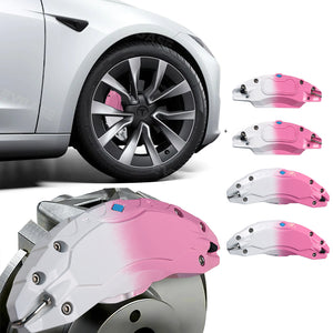 Tesla Model 3 Y Brake Caliper Cover Gradient Pink Caliper Protector 18/19/20 Inch Wheel 4PCS