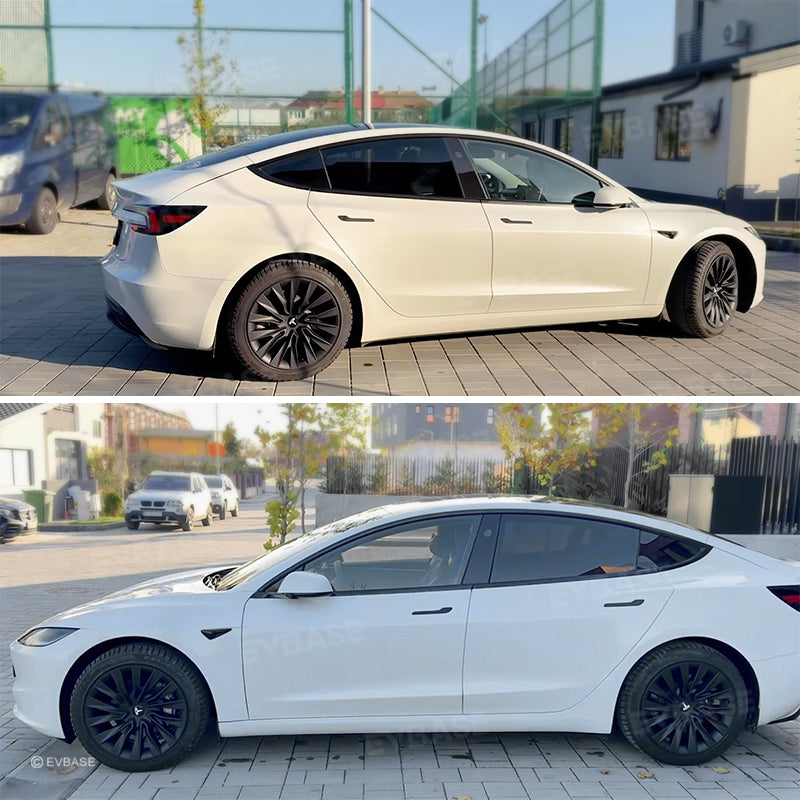 Tesla Model 3 Highland Wheel Covers 18 Inch Hub Caps Sport Wheel Caps 4PCS Nova Style For Photon Wheels