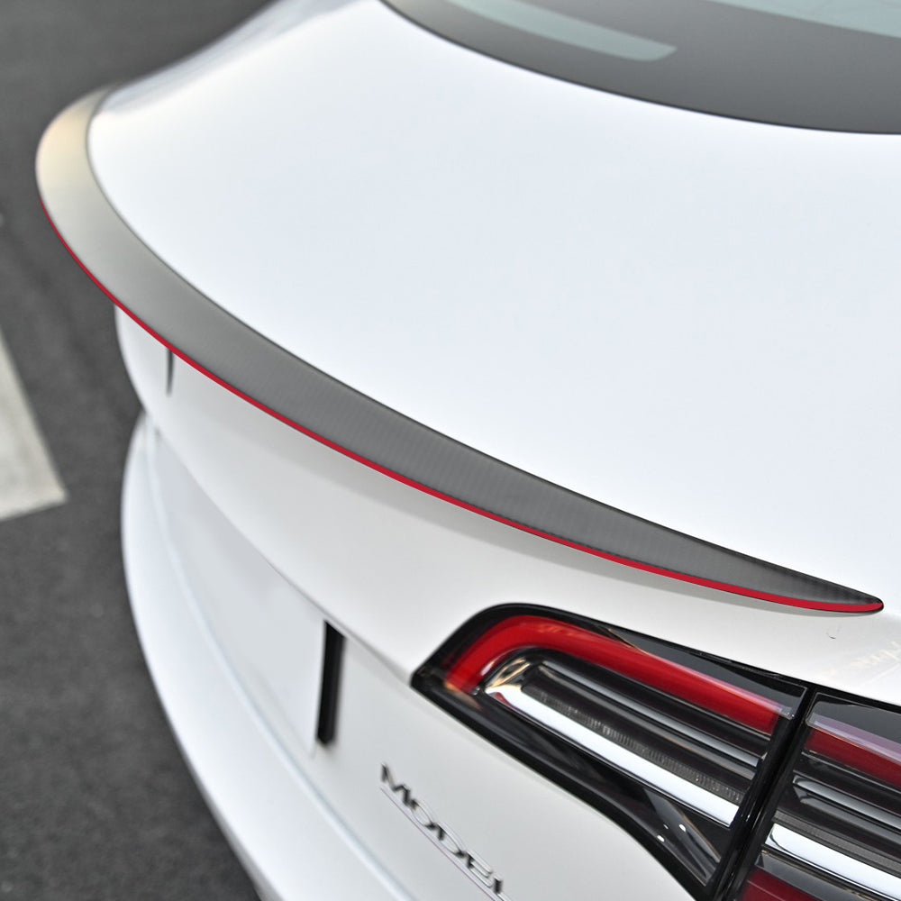 New Model 3/Y Spoiler Tesla RedLine Real Carbon Fiber Spoiler Wing for Model 3/Y