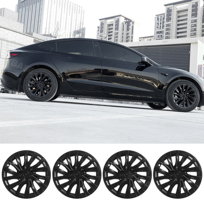 Tesla Model 3 Highland Wheel Covers 18 Inch Hub Caps Sport Wheel Caps 4PCS Nova Style For Photon Wheels