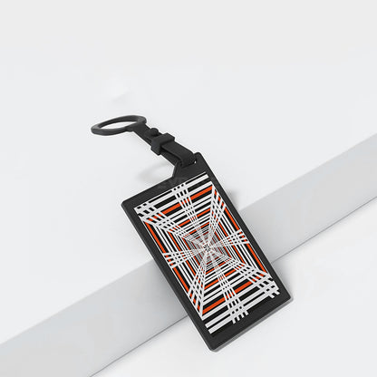 Cybertruck Style Key Card holder for Model 3/Y/X/S Inspired by Cybertruck Plaid Style