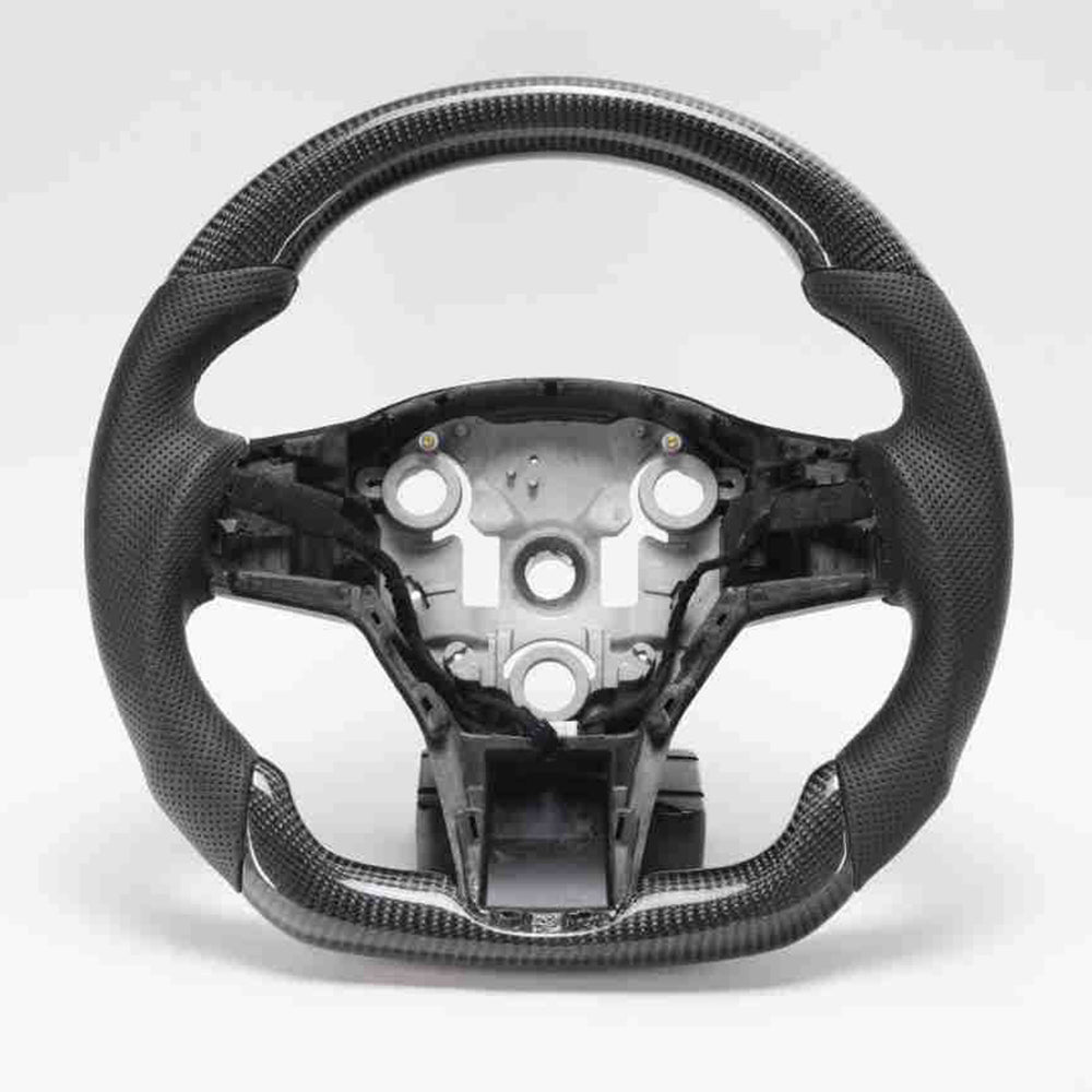 EVBASE Customized Tesla Carbon Fiber Steering Wheel Model 3 Y Tesla Accessrioes