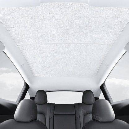 EVBASE Tesla Model Y Roof Sunshade Suede Lining Glass Roof Sun Visor Protector Sun Shade Cover