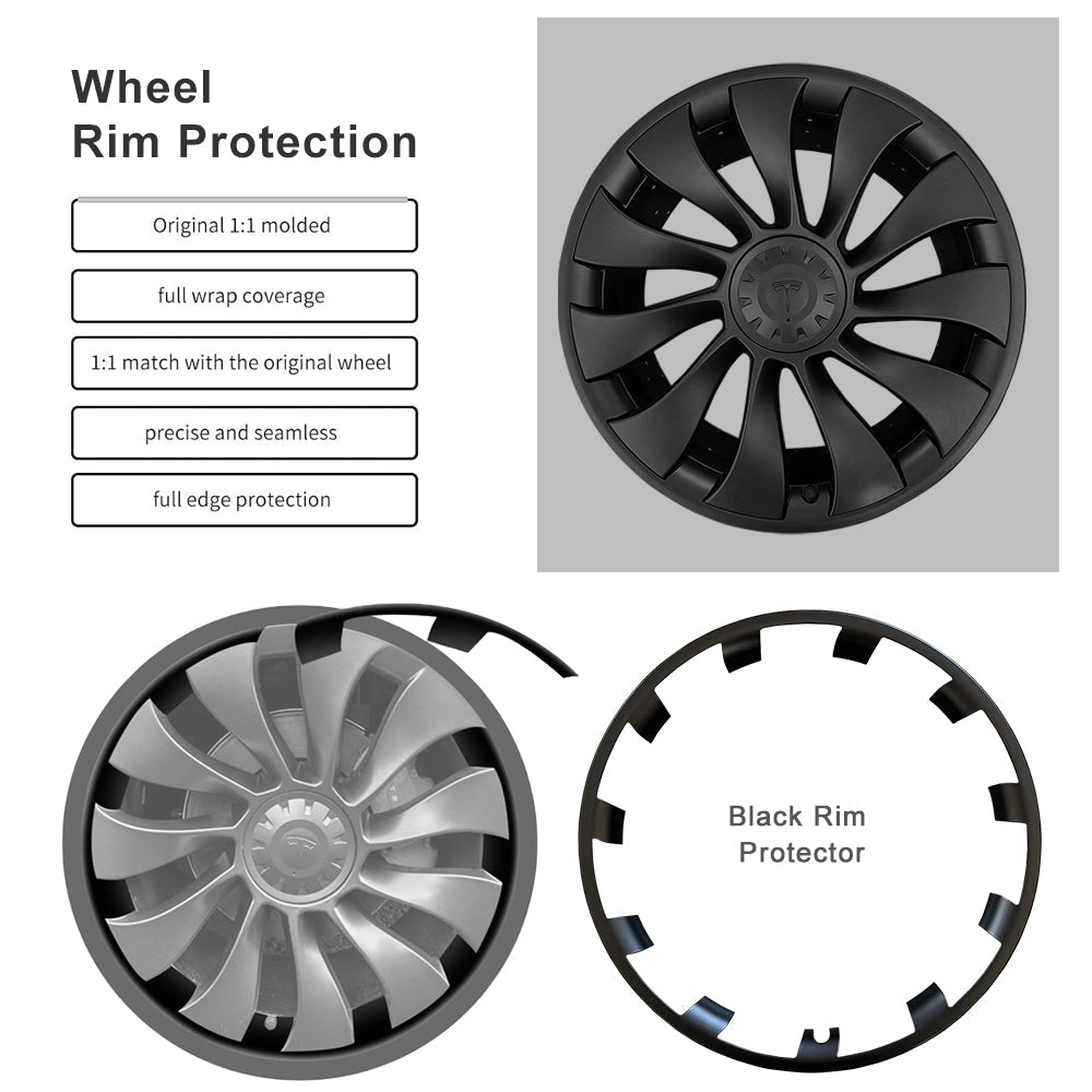 Tesla Rimcase for Tesla Model Y 21-inch RimCase Tesla Überturbine Wheels Rim Protector Set of 4