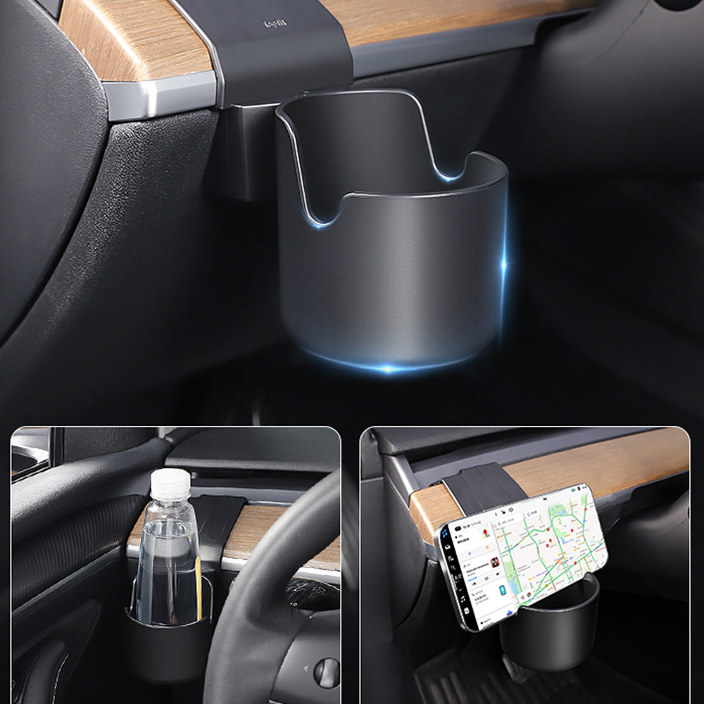 EVBASE Tesla Dashboard Cup Holder for Model 3 Y Tesla Interior Accessories