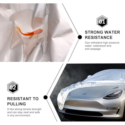 Tesla Model 3 X Y Full Car Cover Waterproof All Weather Protection Snow Proof Windproof Outdoor Car Covers