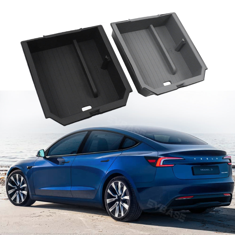 Model 3 Highland Center Console Organizer Double Layer Storage Boxes Bins Tesla Model 3 Highland Accessories