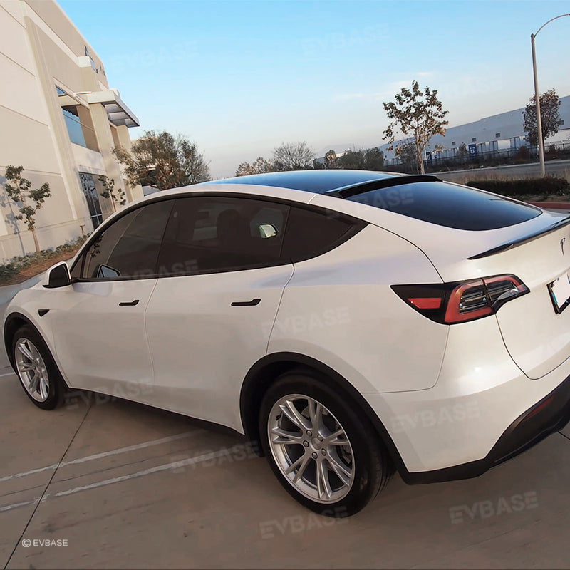 Tesla Model Y Roof Spoiler Tail Wing ABS Rear Trunk Lip Window Top Wing