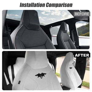 Tesla Cybertruck Seat Covers With Cyberbeast Style Full Coverage Custom Seat Protector NAPPA Leather