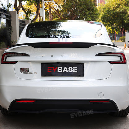 EVBASE Tesla Model 3 Y Spoiler Wing Rear Diffuser ABS Splitter With Brake Light Inspired By B-2 Spirit