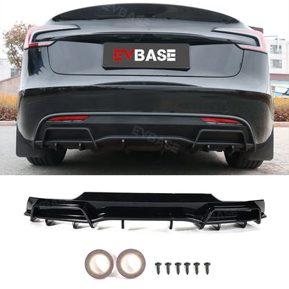 Tesla Model 3 Highland Rear Bumper Lip Wing Spoiler Diffuser ABS Sport Body Kit