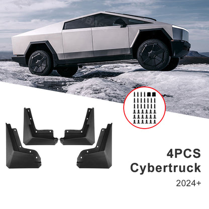 Tesla Cybertruck Mudflaps Splash Guard No Drilling Mud Guard 4PCS