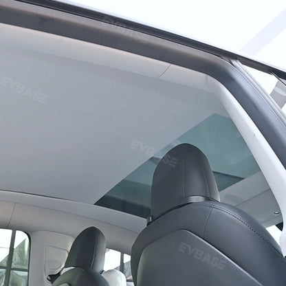 Tesla Model Y Electric Sunshade Voice Control Automatic Retractable Powered Glass Roof Shade