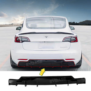 Tesla Model 3 Rear Bumper Lip ABS Sport Body Kit  Wing Spoiler Diffuser F Style Model 3 Highland