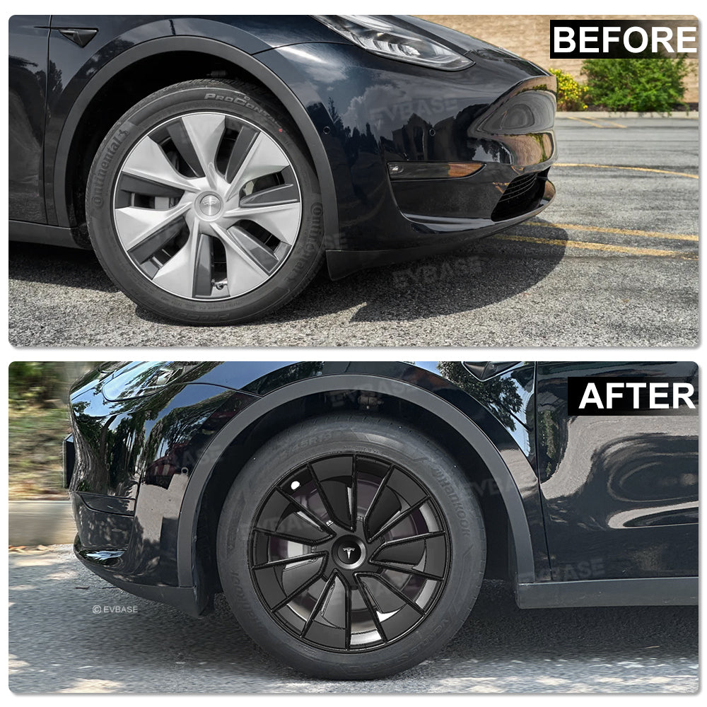 New Model Y 19" Gemini Wheel Covers Hubcaps Inspired By Model 3 Performance  Wheel Caps Rim Protector 4PCS