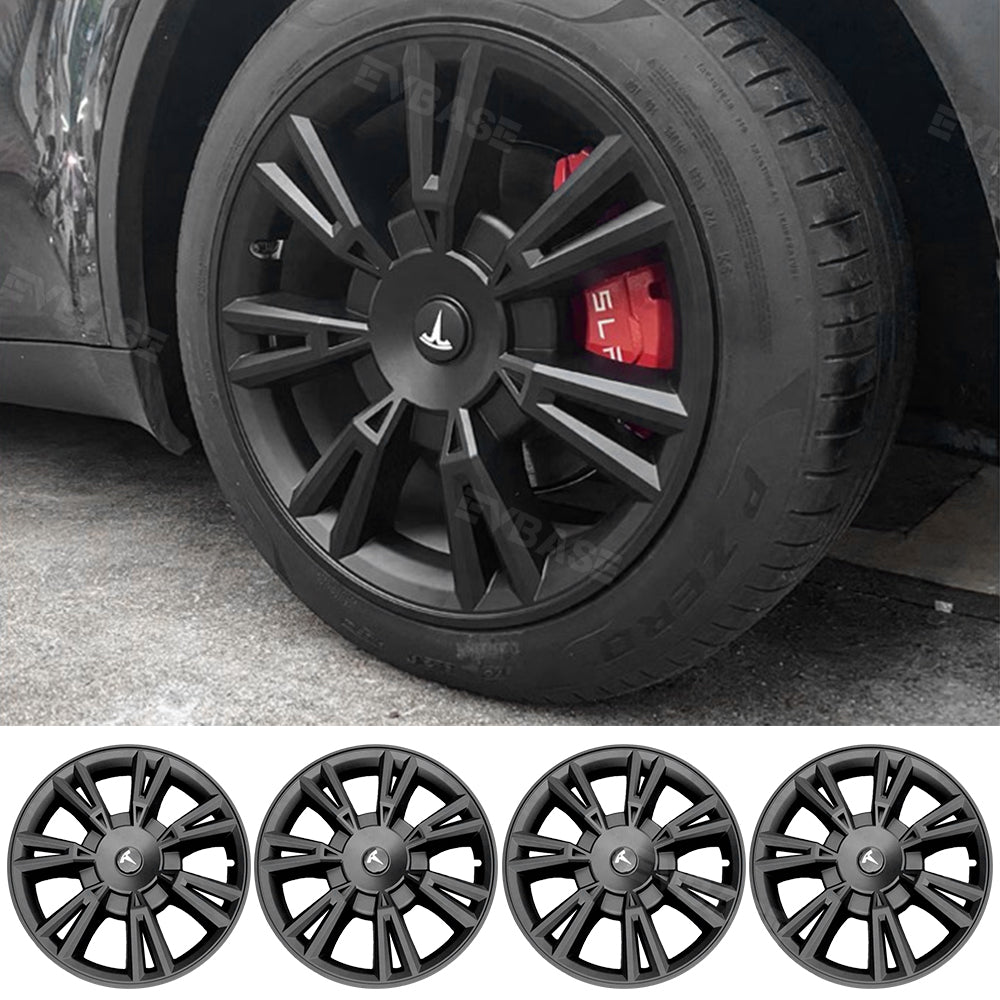 50%OFF - EVBASE Model Y Wheel Covers 19 Inch Tesla Hub Caps Cyber Style 4PCS