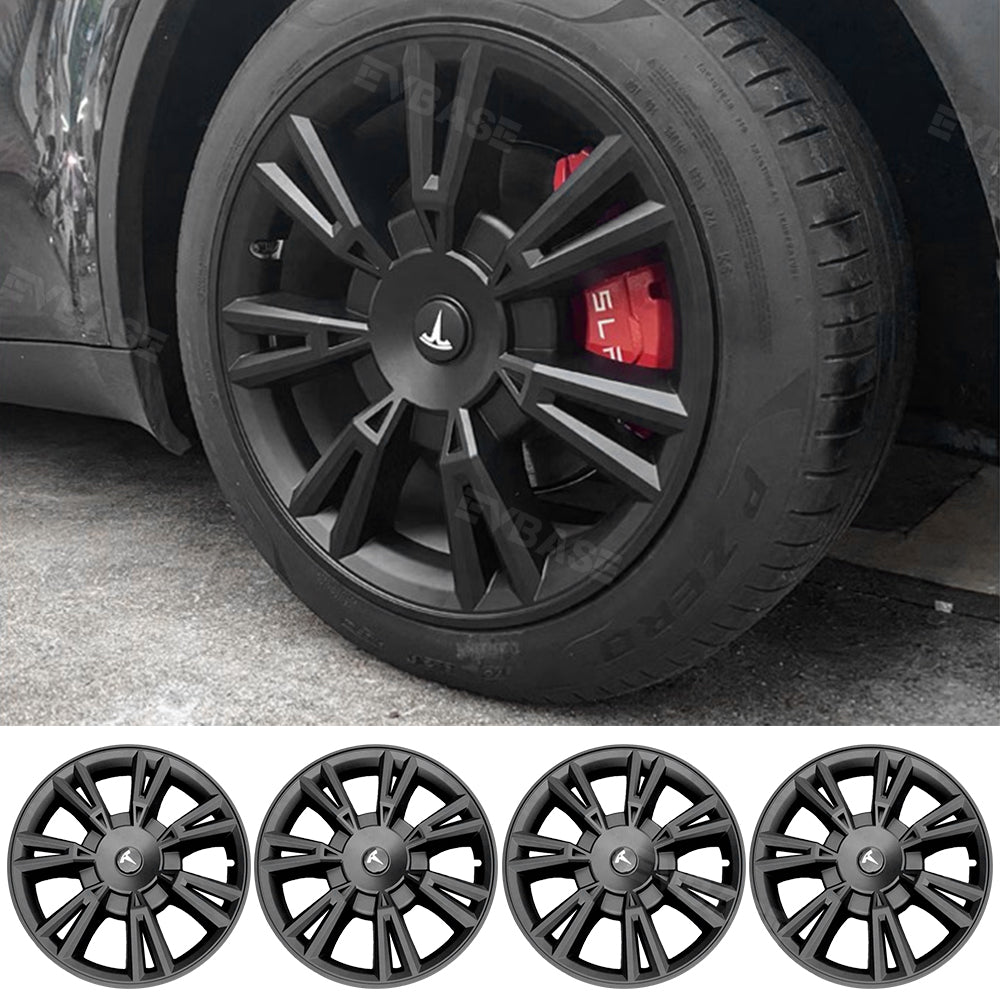 EVBASE Tesla Model Y Hubcap 19-inch Induction Wheel Covers Matte 4PCS para  Tesla Model Y Accesorios