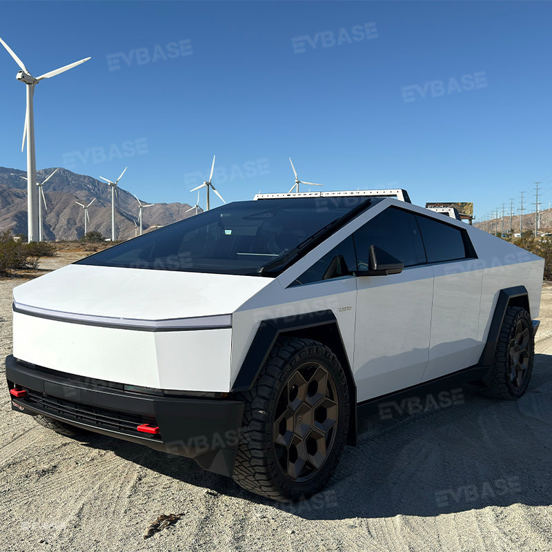 Tesla Cybertruck Roof Rack Crossbar Telescoping Lockable Cargo Rack Roof Bed Rails EVBASE