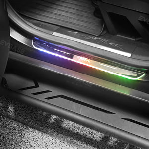 Tesla Cybertruck Illuminated Door Sill Protector LED Welcome Pedal Trim Plates