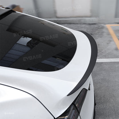 Tesla Model Y Spoiler Wing Dry Real Carbon Fiber OEM Style Inspired By Model 3 Performance Rear Splitter