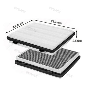 Tesla Cybertruck HEPA Air Filter With Activated Carbon Cabin Filter Replacement EVBASE