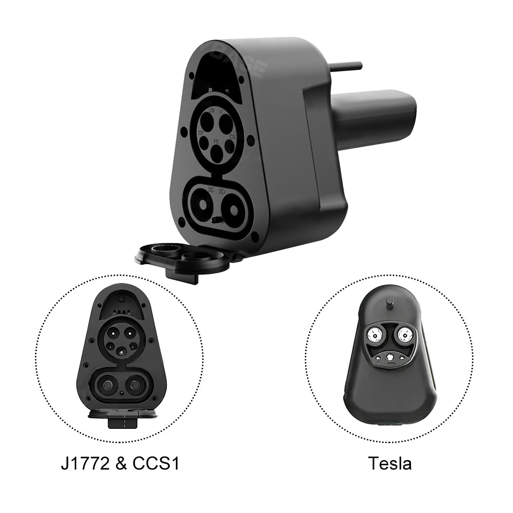 Tesla Cybertruck J1772 & CCS1 to Tesla Charging Adapter for Tesla Cybertruck DC Fast Charging