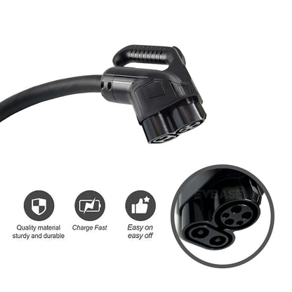 EVBASE CCS1 EV Extension Cord for Non-Tesla EVs Charging on Tesla "Magic Dock" Superchargers