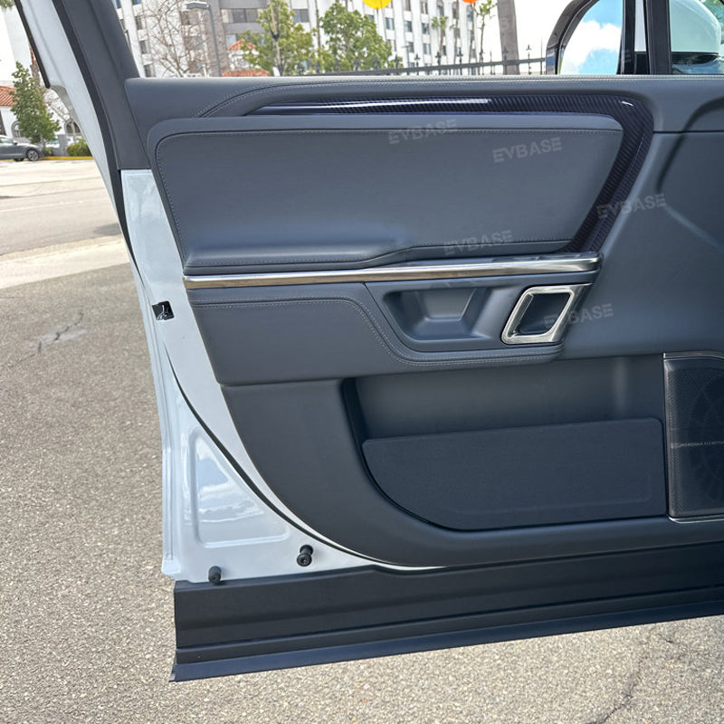 Rivian R1T Door Trim ABS Panel Protection Strips Carbon Fiber Style Interior Accessories