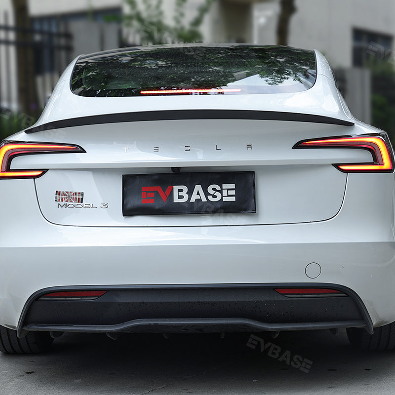 Tesla Model Y Juniper Real Carbon Fiber Spoiler Wing OEM Style Rear Trunk Splitter