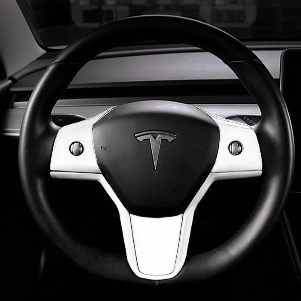 Tesla Model 3 Y Steering Wheel Middle frame Cover Steering Wheel Wrap Stickers