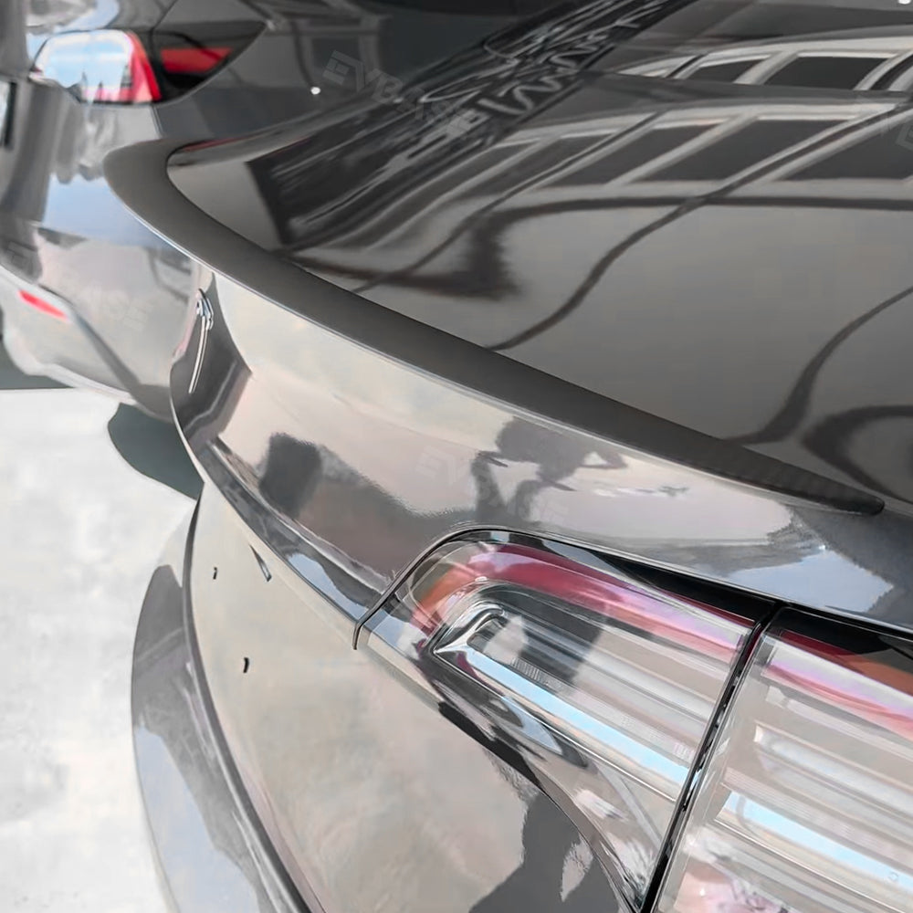 Tesla Model 3 Y Carbon Fiber Spoiler Tesla Real Carbon Fiber Spoiler Wing