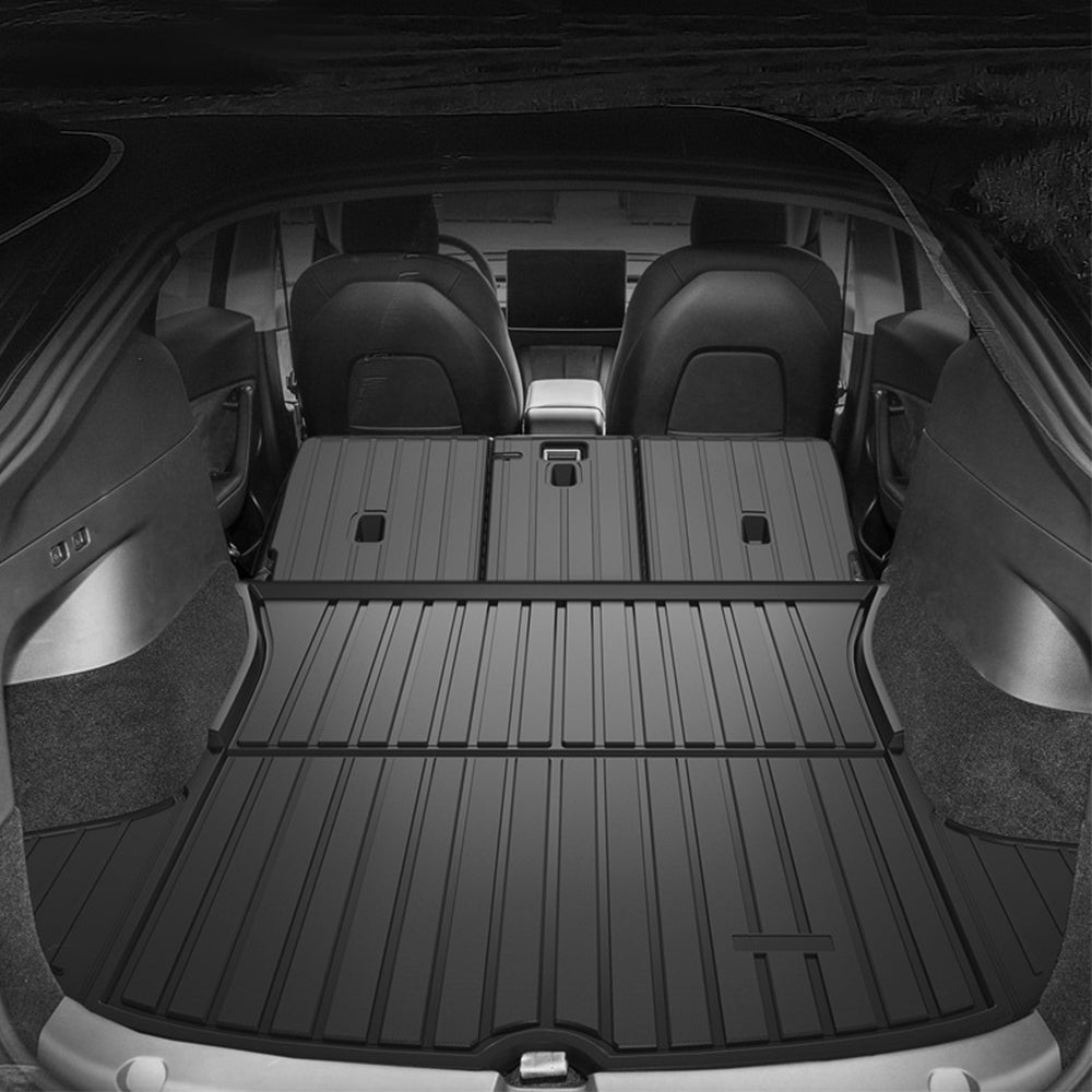 Tesla Model 3 Y Cargo Mat Cargo Liners 3D TPE All Weather Trunk Frunk Storage Mat(Set of 3)