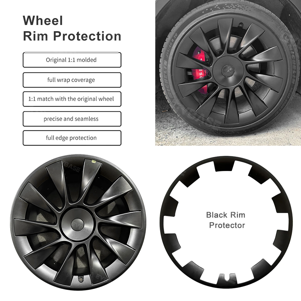 Tesla Model Y Wheel Rim Protector Rimcase 4Pcs for Tesla 20Inch Induction Wheel Rim Guard