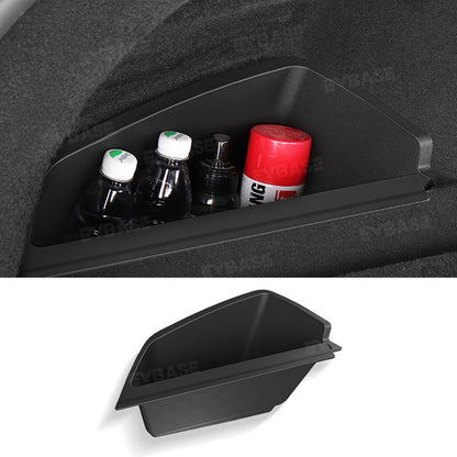 Tesla Model S Rear Trunk Organizer Storage Boxes TPE Side Trunk Bins