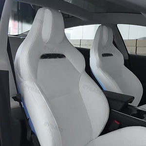 Tesla Model 3 Y Sport Seats Replacement Nappa Leather OEM Foam Full Set Inspired By Model 3 Highland Performance