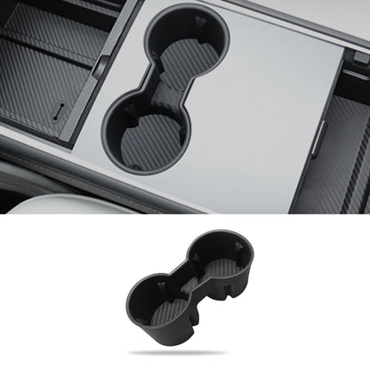 Center Console Tesla Organizer Carbon Fiber Armrest Storage Box Cup Holder Tesla Model 3 Y Accessories