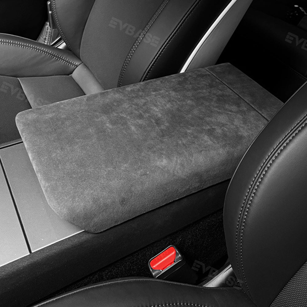 Model 3 Highland Alcantara Center Console Armrest Box Cover Sticker Protector Trim Tesla Interior