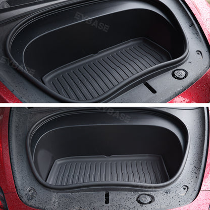 Tesla Model 3 Y Cargo Mat Cargo Liners 3D TPE All Weather Trunk Frunk Storage Mat(Set of 3)