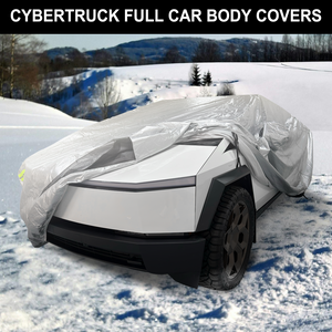 Tesla Cybertruck Full Car Covers Waterproof Sliver Coating All Weather Outdoor Protection Exterior Accessories