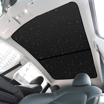 50%OFF - EVBASE Tesla Model Y Starry Sky Sunroof Sunshade with Silver Coated Cloth