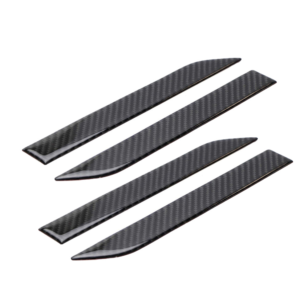 Tesla Model X Side Door Handle Covers Real/Genuine Dry Carbon Fiber Tesla Door Handle Finish 4Pcs