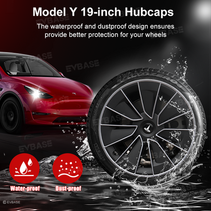 Tesla Model Y Wheel Covers 19 Inch Inspired By Model 3 Performance Hubcaps Wheel Rim Protector 4PCS