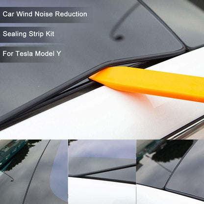 Model 3/Y Windshield Seal Weather Stripping Rubber Sealing Strip Trim Cover for Tesla Model 3 Y Sunroof