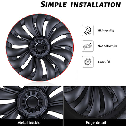 Tesla Redline Wheel Caps Model Y Überturbine Wheel Covers 19 inch Matte 4PCS for Gemini Wheels