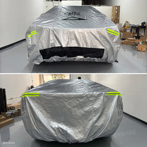 Tesla Cybertruck Full Car Covers Waterproof Sliver Coating All Weather Outdoor Protection Exterior Accessories