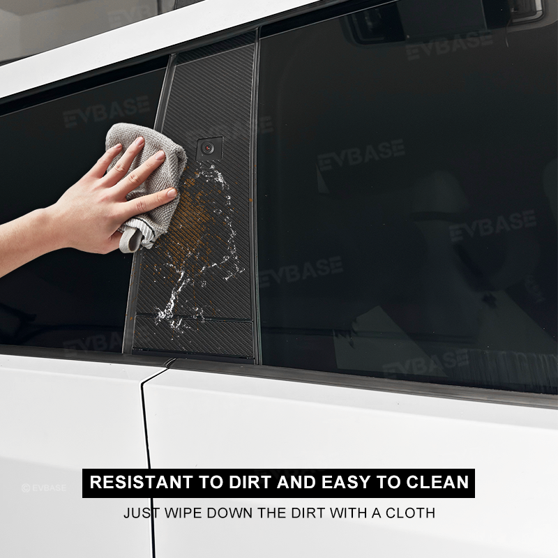 Tesla Cybertruck Window B C Pillar PPF Door Buttons Paint Protection Film Stickers Decal B C Pillar Cover