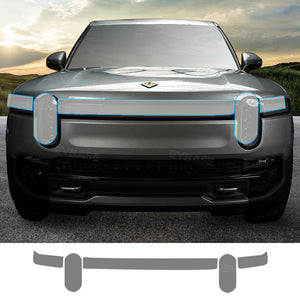 Rivian R1T Headlights TPU Protection Film Purple / Smoke Tint Waterproof Shield Guard Pre-Cut Transparent Film Kit