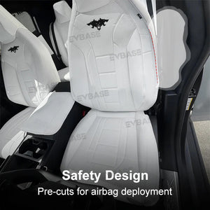 Tesla Cybertruck Seat Covers With Cyberbeast Style Full Coverage Custom Seat Protector NAPPA Leather