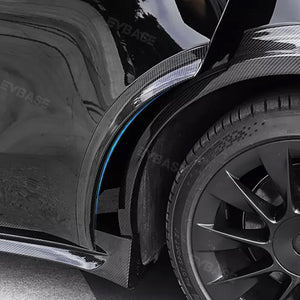 Tesla Model Y Fender Flares Wide Body Wheel Arches Extensions Edge Trim Protector With Radar Cutout